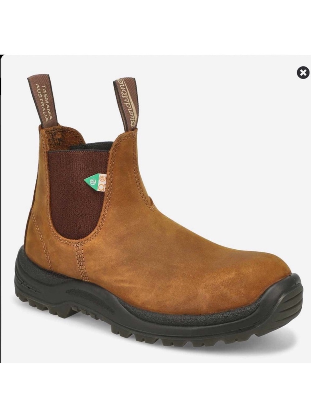 Blundstone 164 Unisex Work and Safety Boot Crazy Horse Brown size UK 4.5 US 7.5
